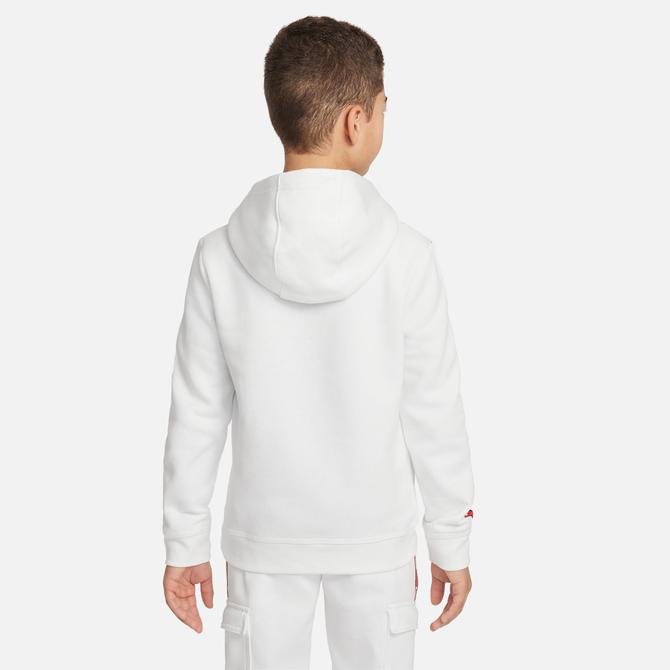  Nike Sportswear Repeat Çocuk Beyaz Hoodie