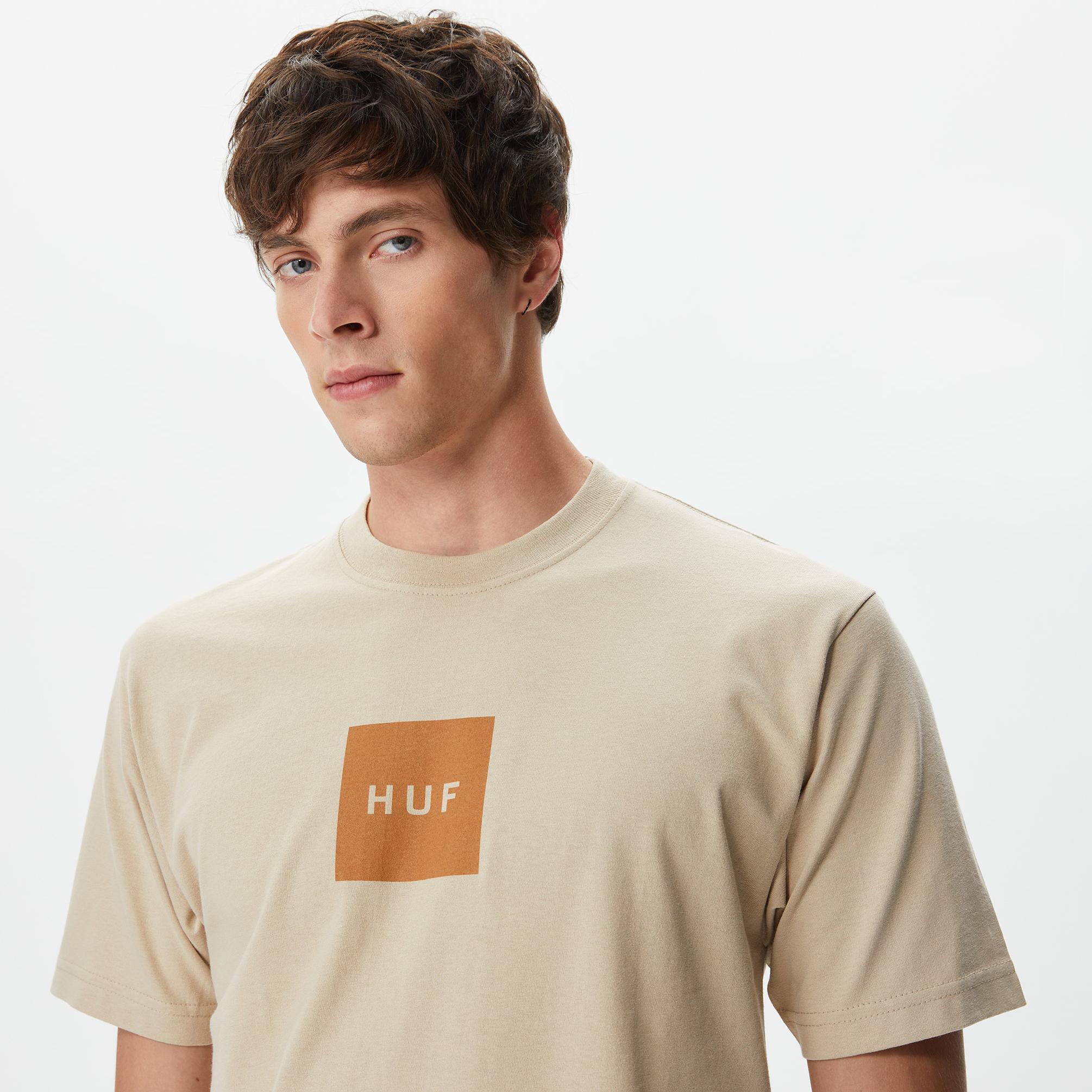  HUF SET Box Erkek Krem T-Shirt