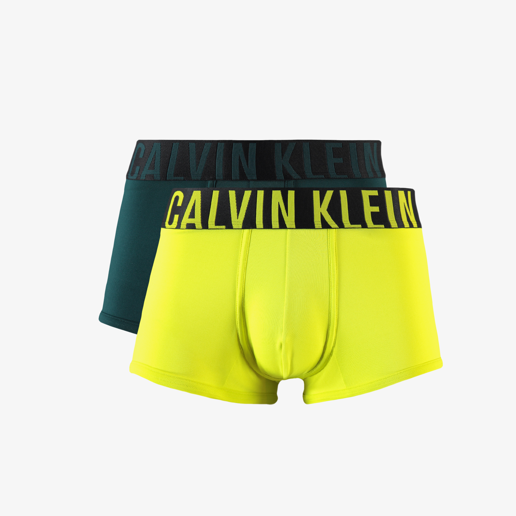 Calvin Klein Classic 2'li Erkek Sarı/Yeşil Boxer