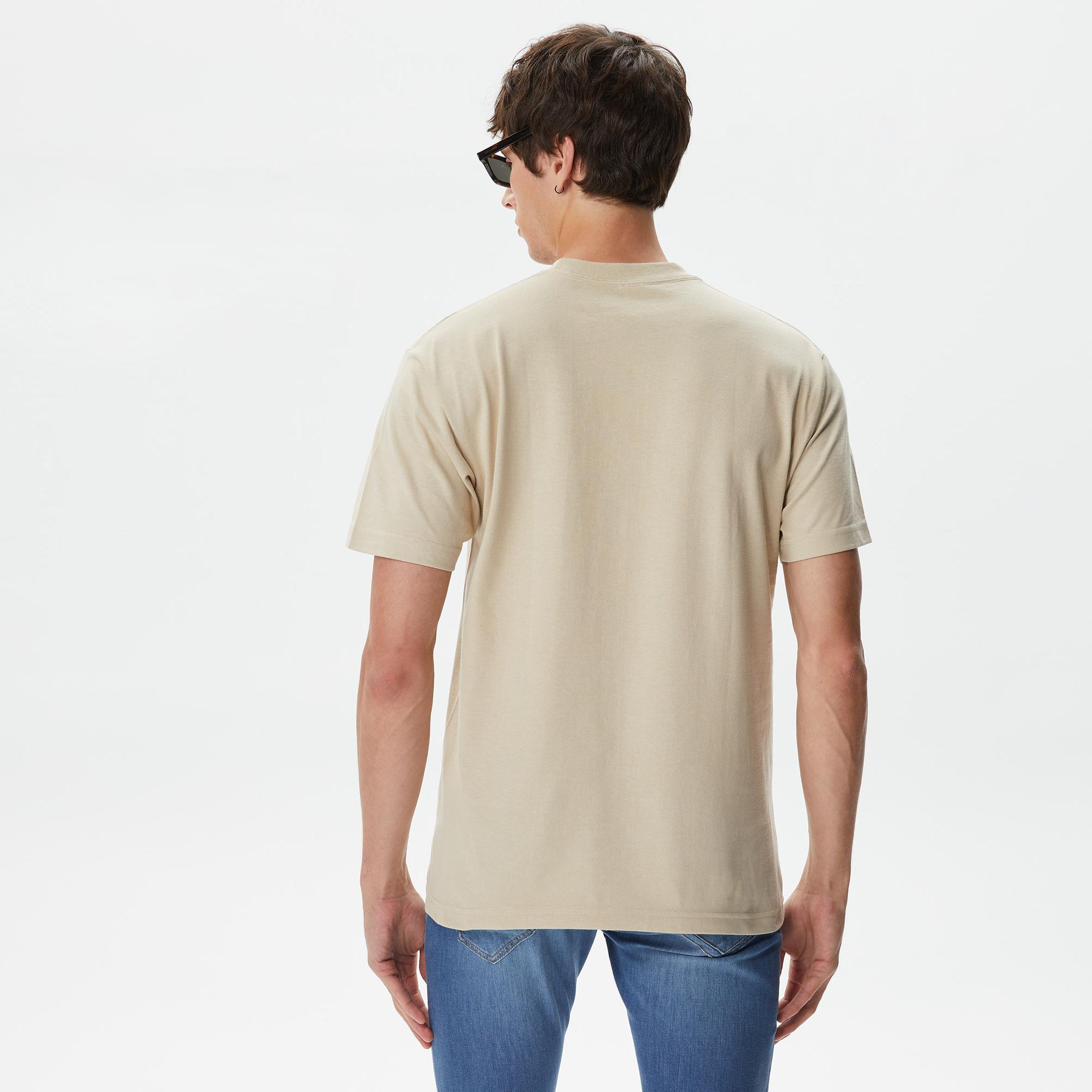  Huf Produce Embroidered Erkek Krem T-Shirt