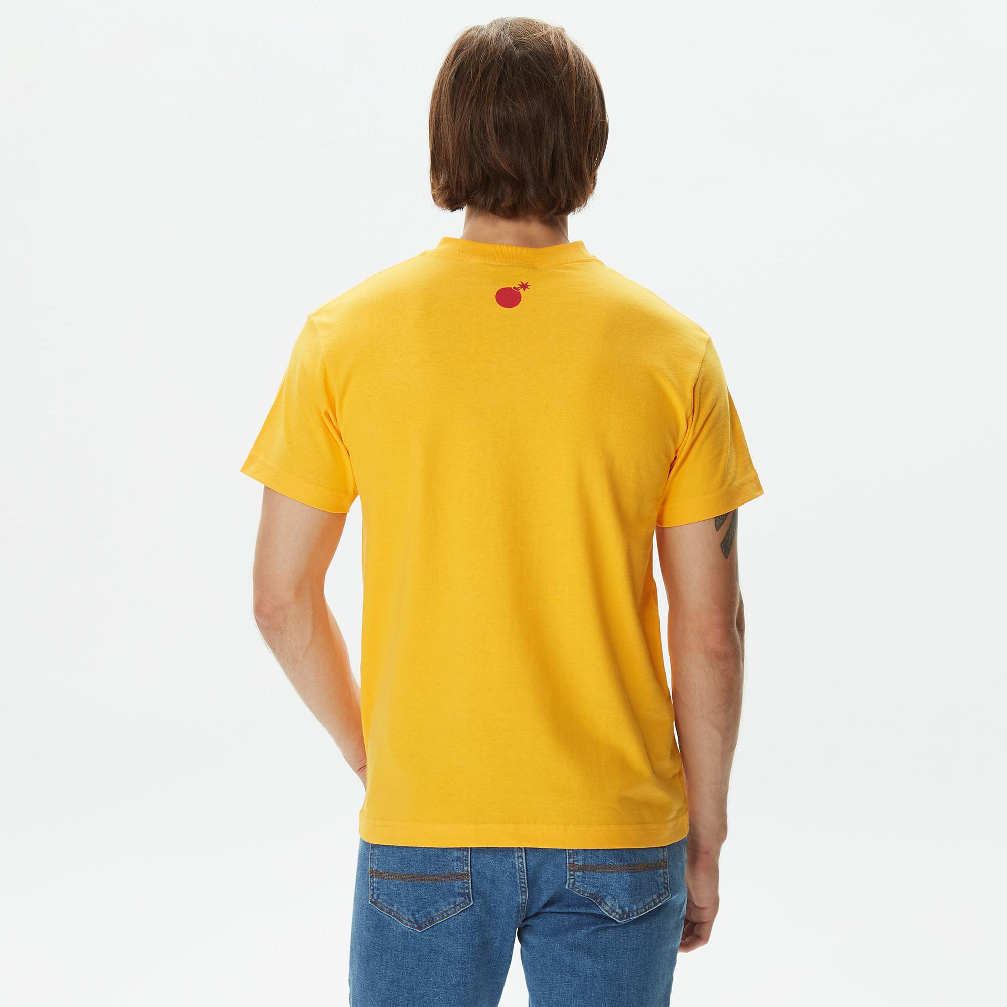  The Hundreds Drip Slant Erkek Sarı T-Shirt