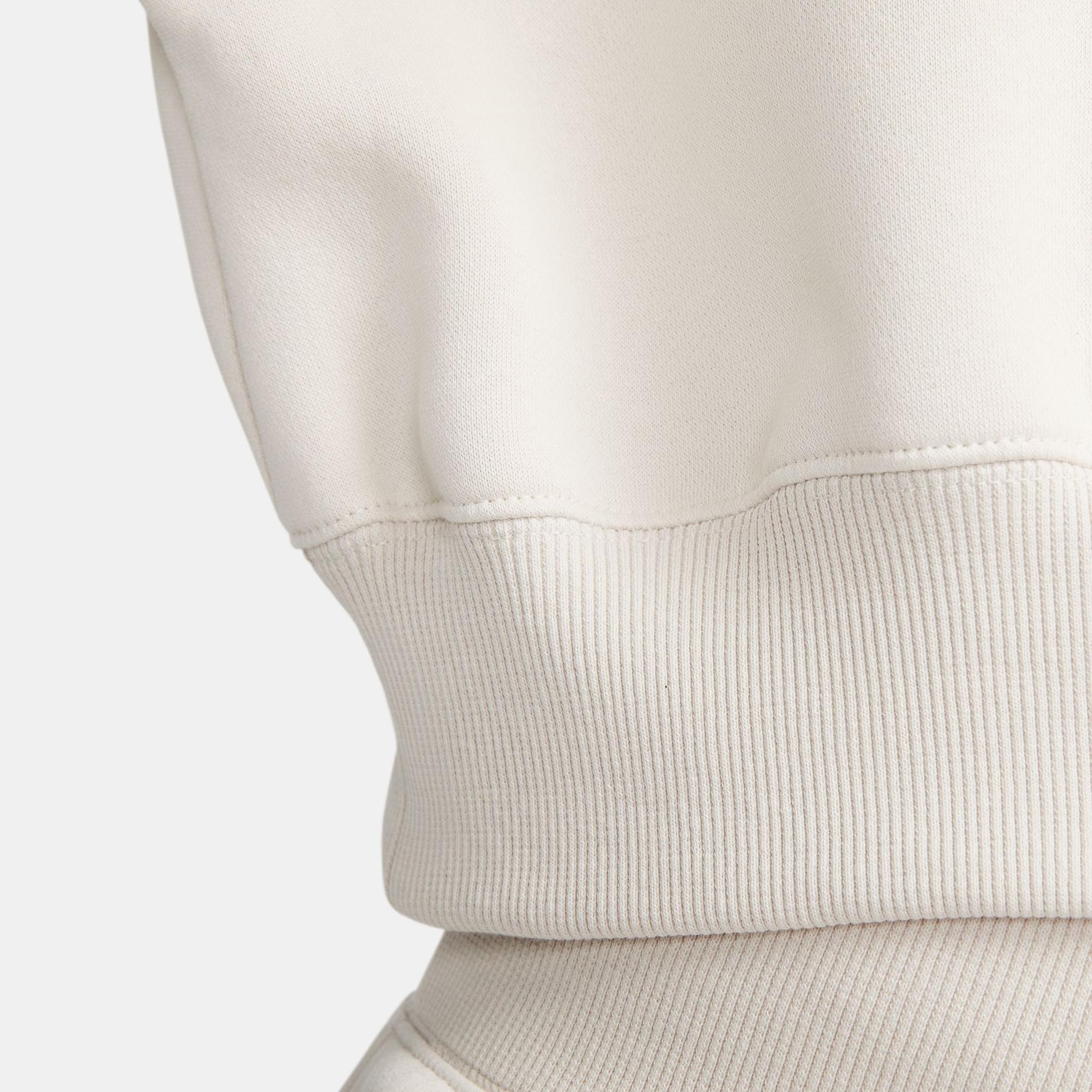  Nike Sportswear Phoenix Fleece Qz Crop Kadın Beyaz T-Shirt