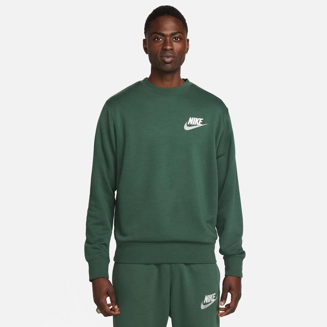  Nike Club+ Fit Crew Erkek Yeşil Sweatshirt