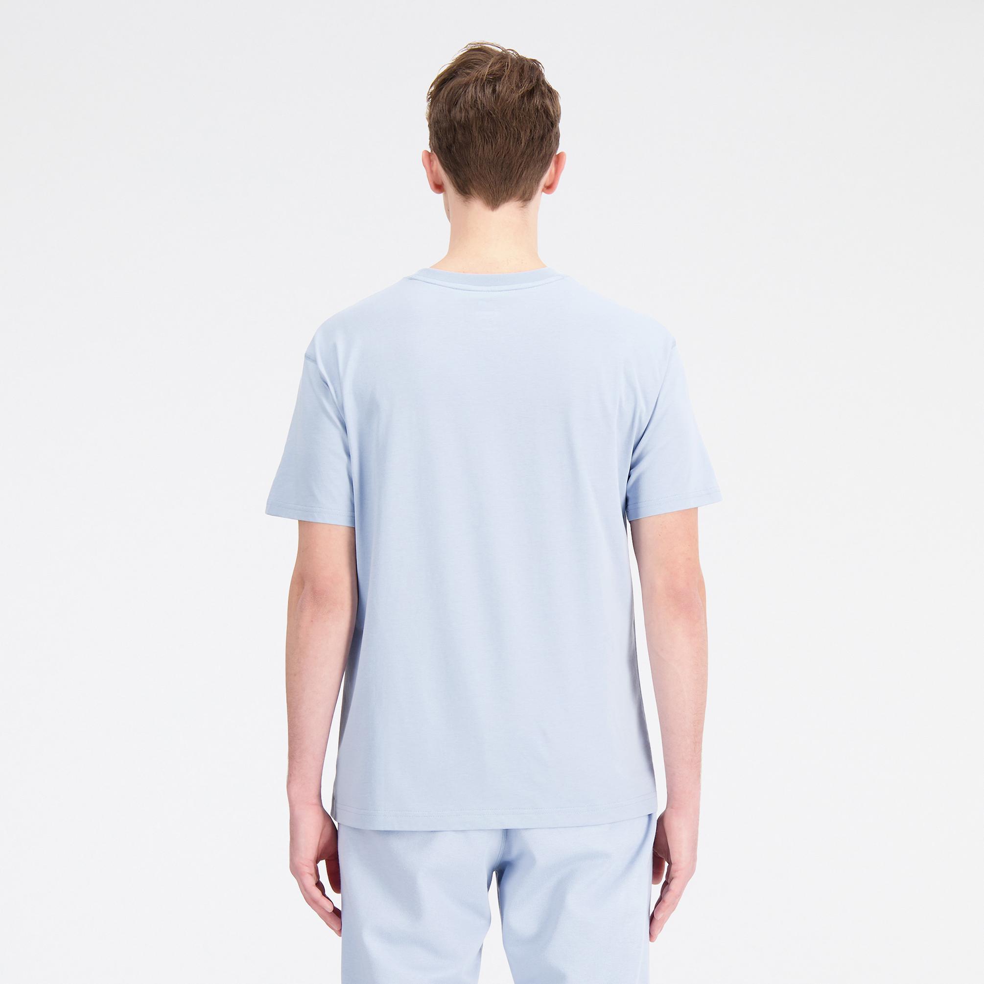  New Balance Uni-ssentials Cotton Erkek Mavi T-Shirt