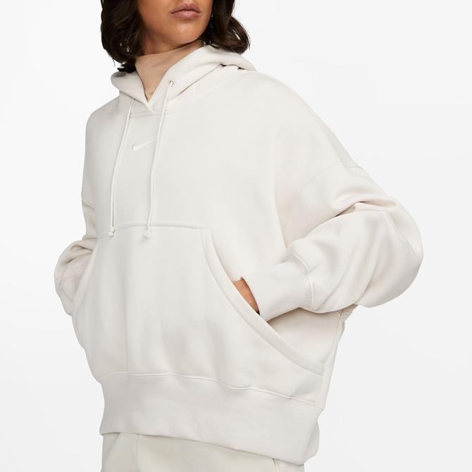  Nike Sportswear Phoenix Fleece Oversize Kadın Beyaz Hoodie