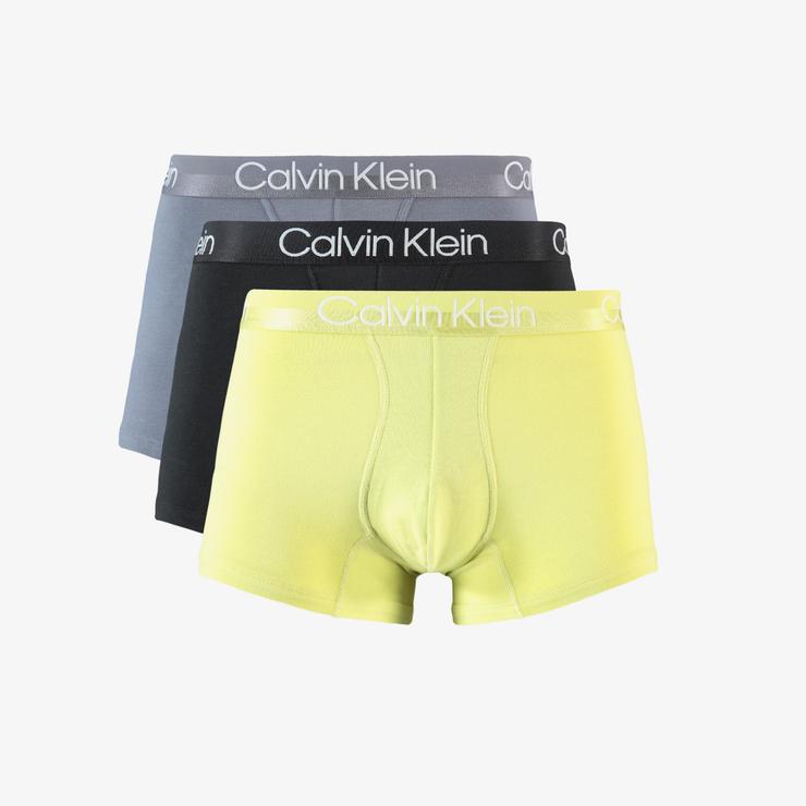 Calvin Klein Classic 3'lü Siyah/Gri/Sarı Erkek Boxer