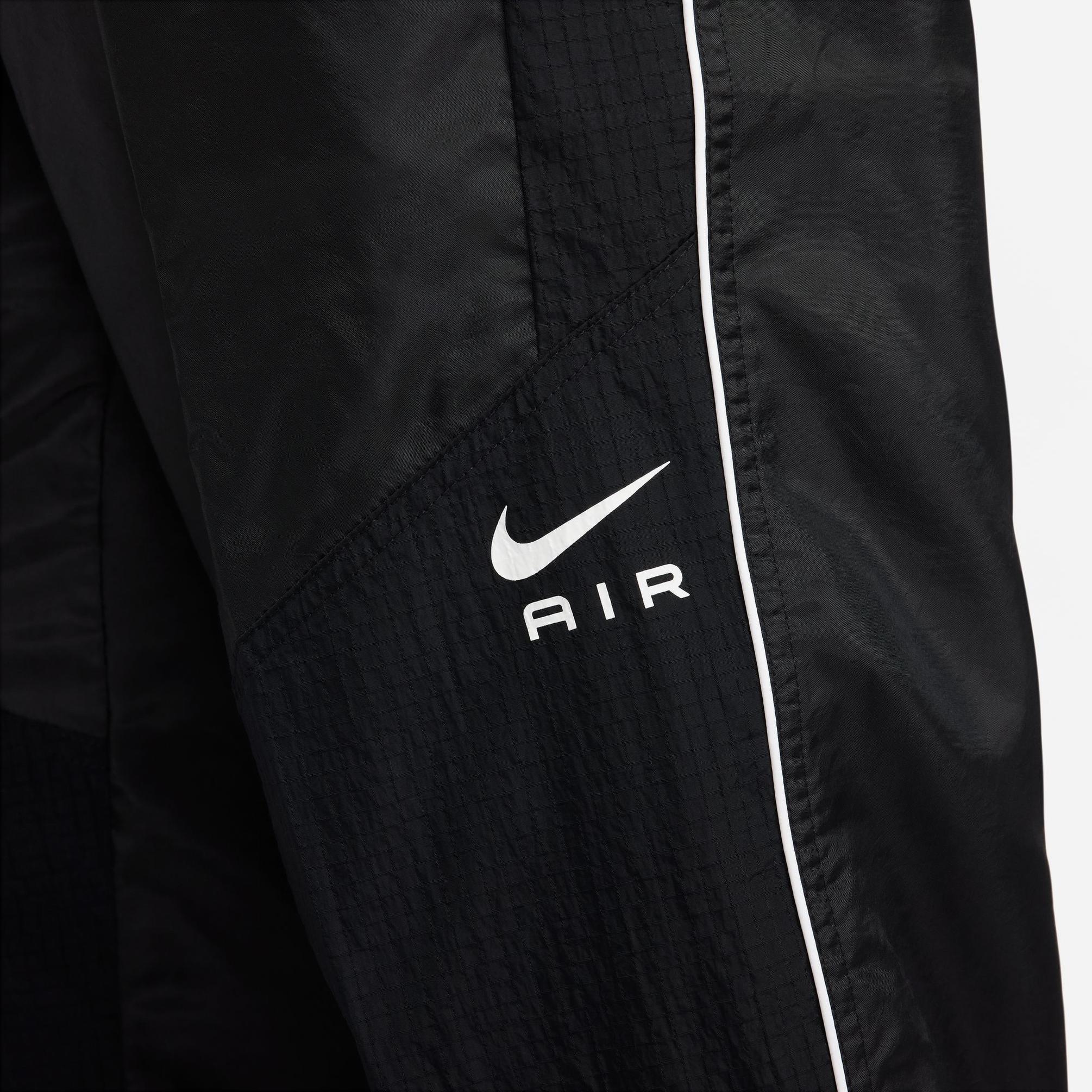  Nike Sportswear Swoosh Air Woven Erkek Siyah Eşofman Altı