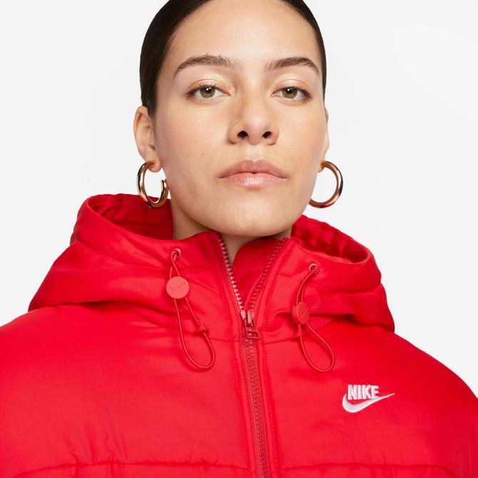  Nike Sportswear Classic Puffer Kadın Kırmızı Mont