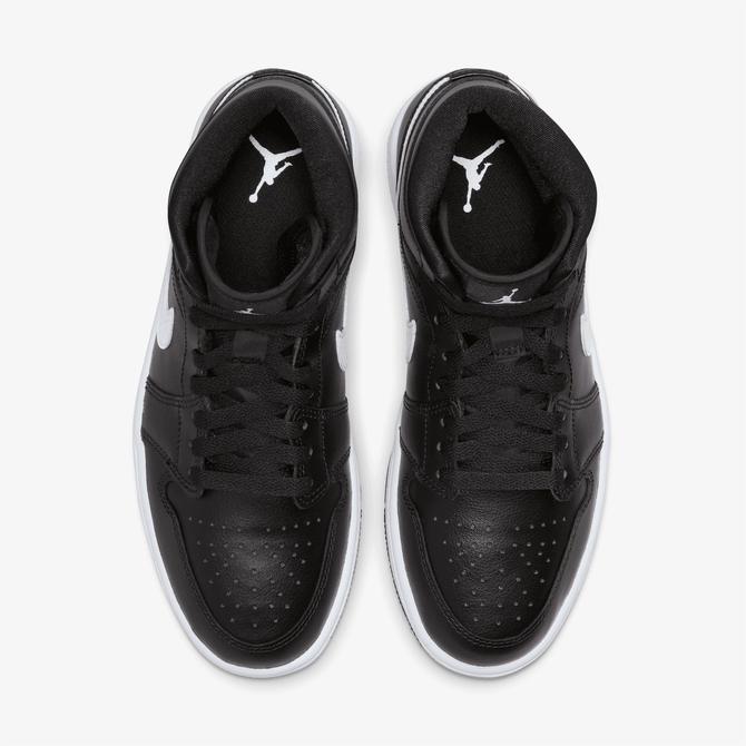  Nike Air Jordan 1 Mid Kadın Siyah Sneaker