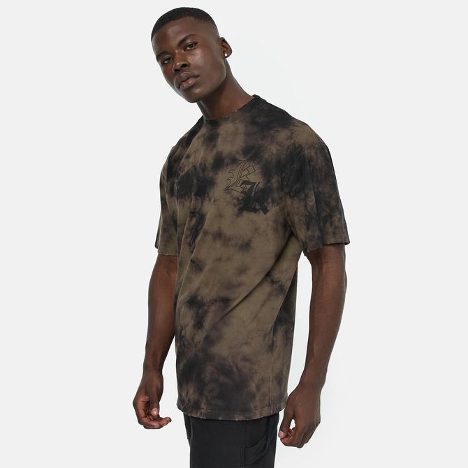  Karl Kani Woven Signature Washed Print Erkek Haki T-Shirt