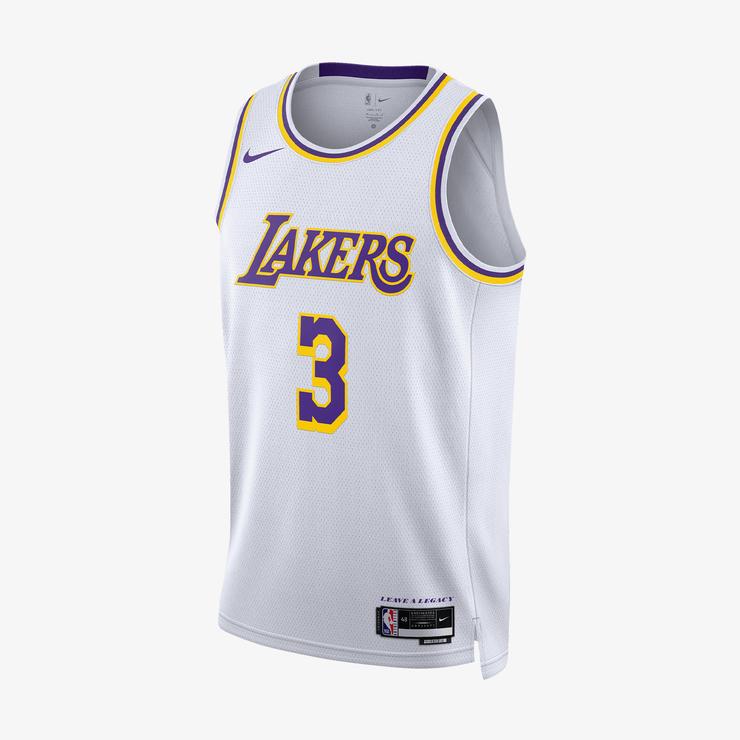 Nike Los Angeles Lakers Association Erkek Beyaz Forma