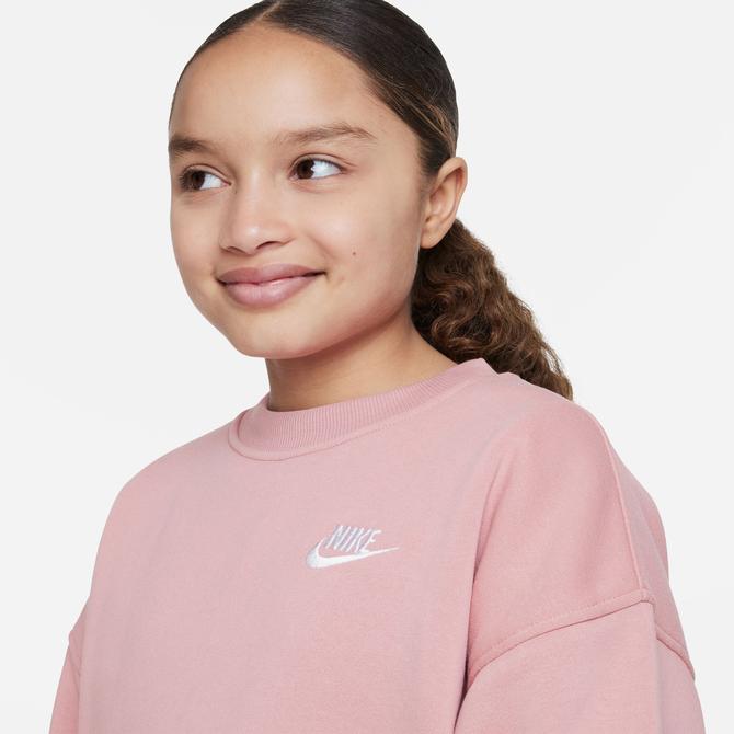  Nike Sportswear Club Fleece Çocuk Pembe Sweatshirt