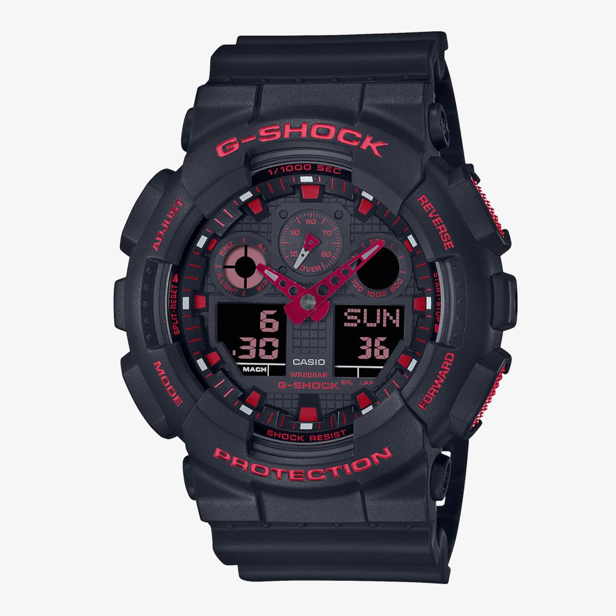  Casio G-Shock GA-100BNR-1ADR Erkek Siyah Kol Saati