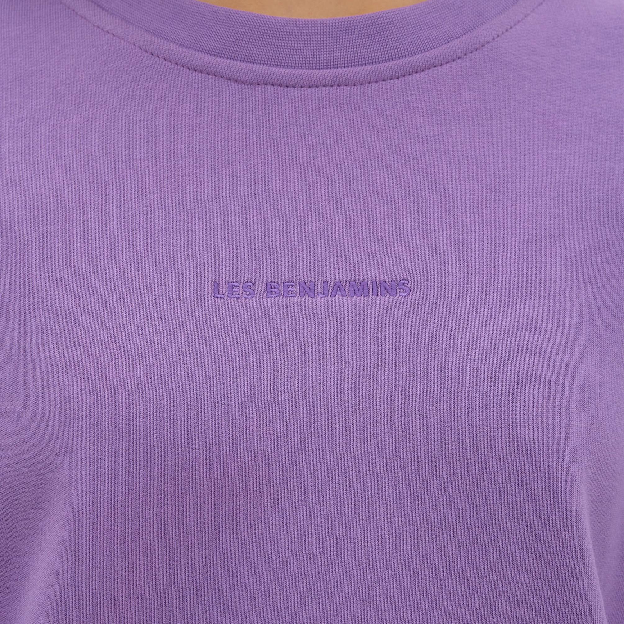  Les Benjamins Essential Kadın Mor Sweatshirt