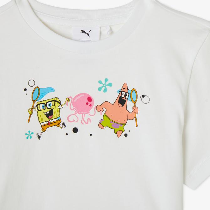  Puma X Spongebob Çocuk Beyaz T-Shirt