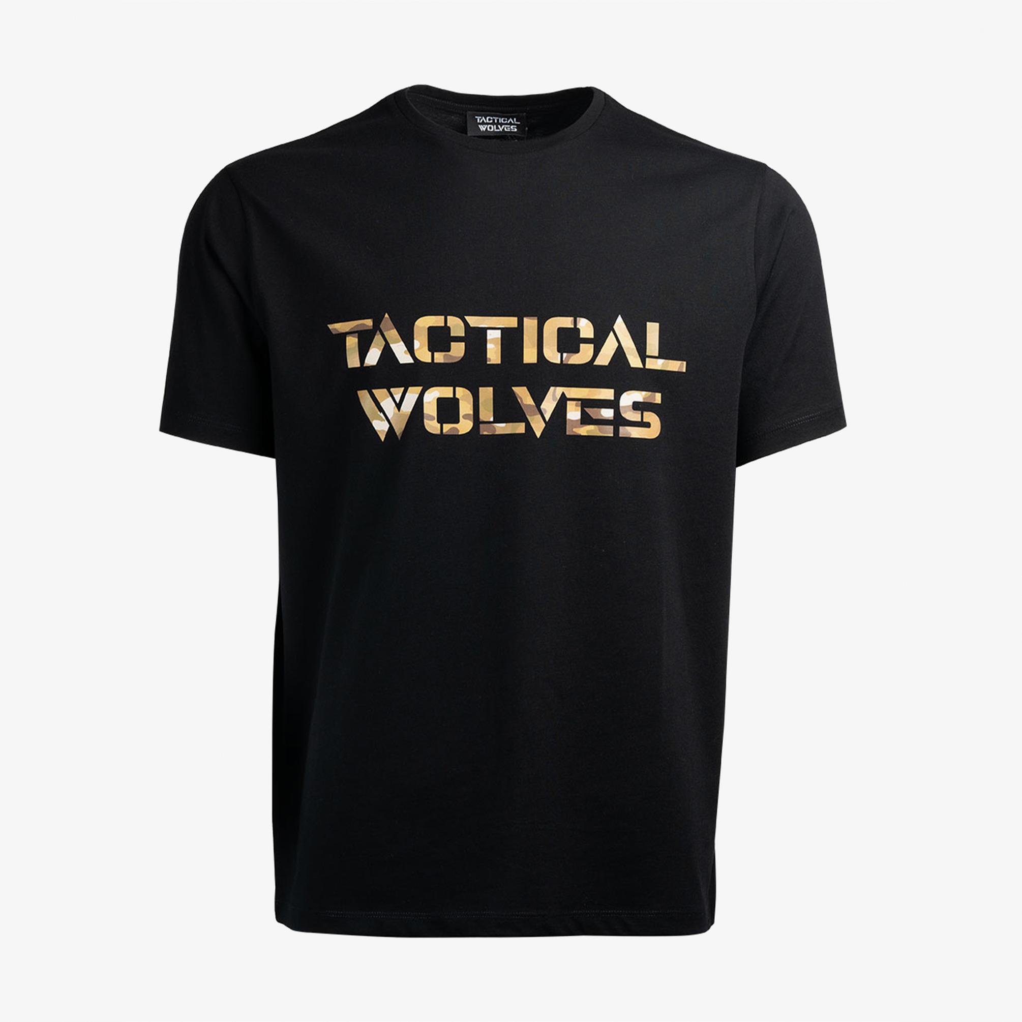  Tactical Wolves Classic Erkek Siyah T-Shirt