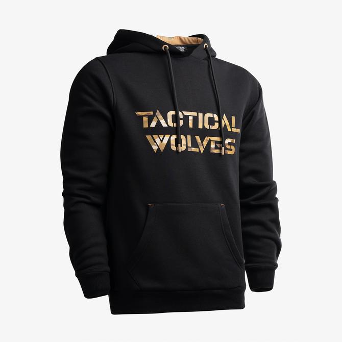  Tactical Wolves Classic Erkek Siyah Hoodie