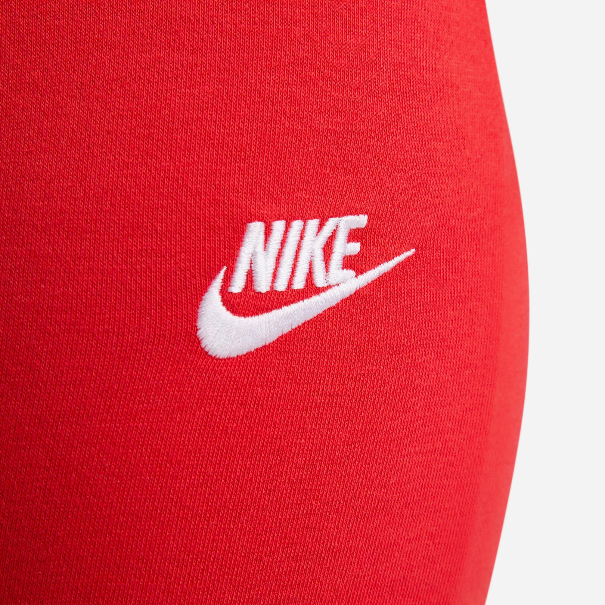 Nike Sportswear Club Fleece Mid Rise Kadın Kırmızı Eşofman Altı