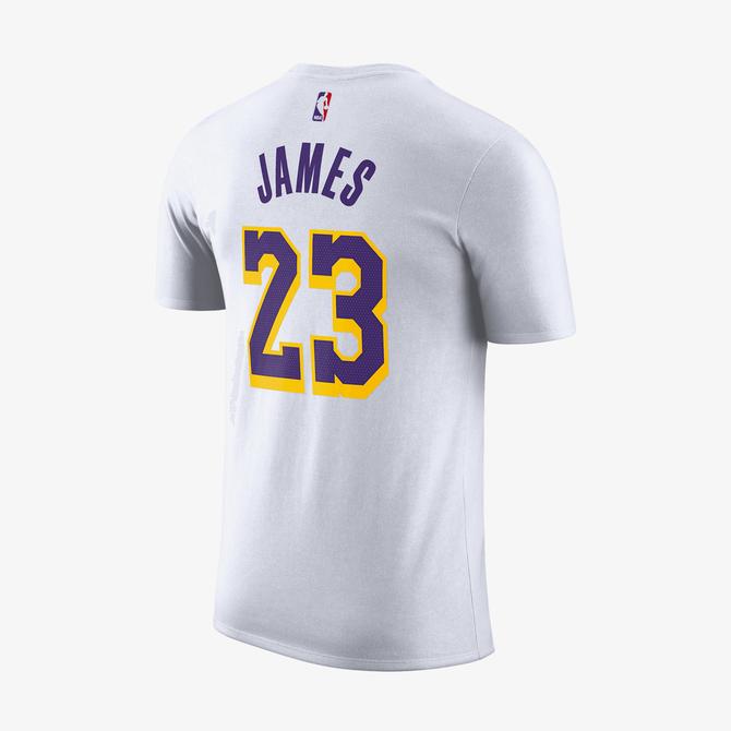  Nike Los Angeles Lakers Nike NBA Erkek Beyaz Forma