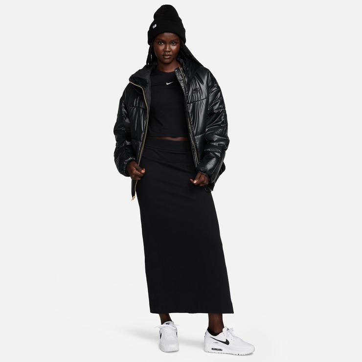 Nike Sportswear Classic Puffer Shine Kadın Siyah Mont