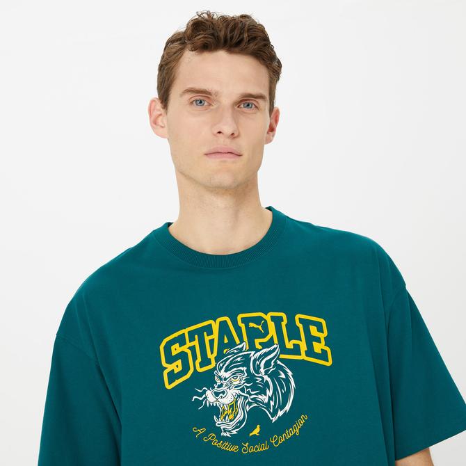  Puma X STAPLE Erkek Yeşil T-Shirt