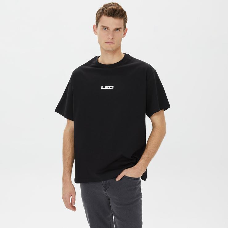 Leo Service Erkek Siyah T-Shirt
