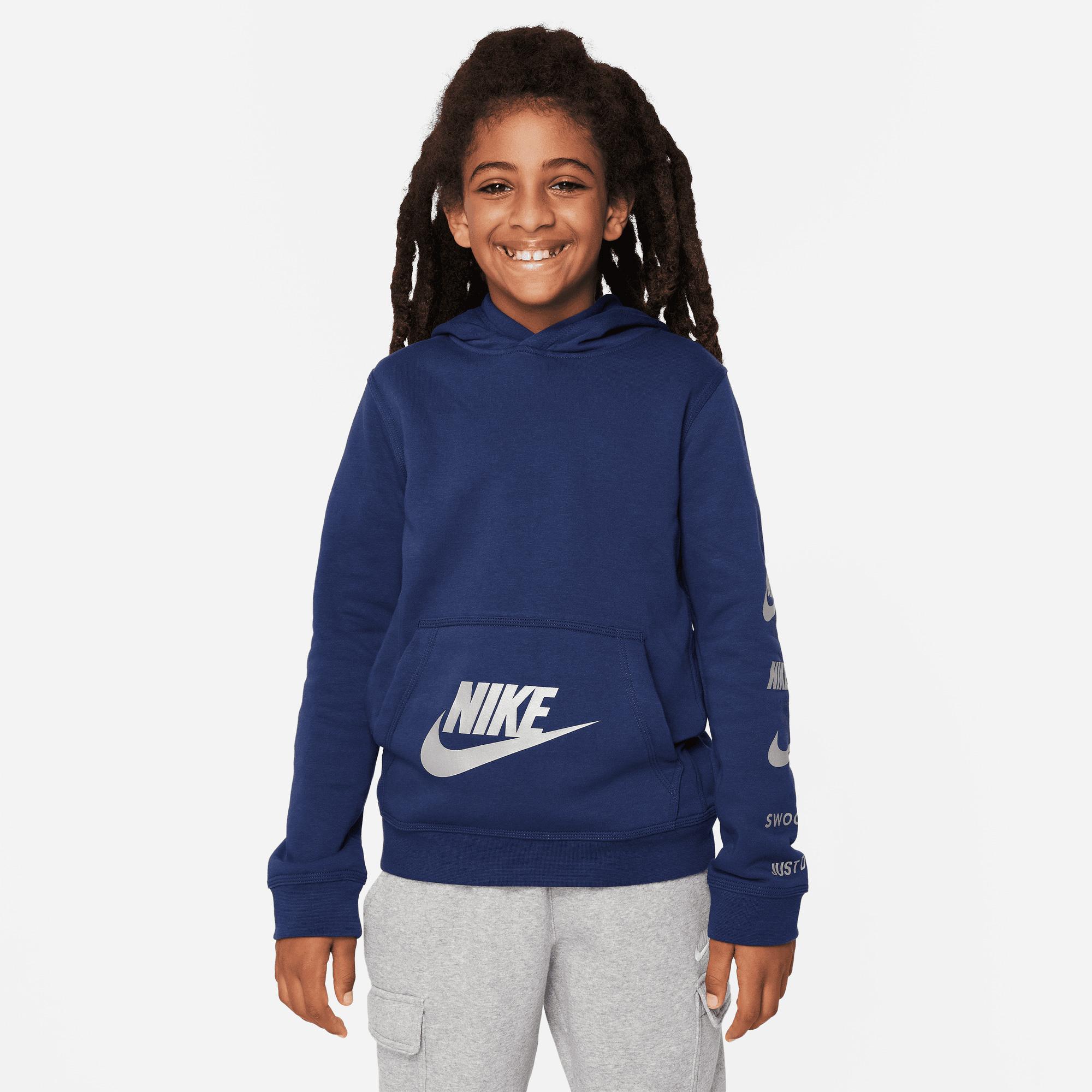Nike Sportswear Si Flc Po Çocuk Mavi Hoodie