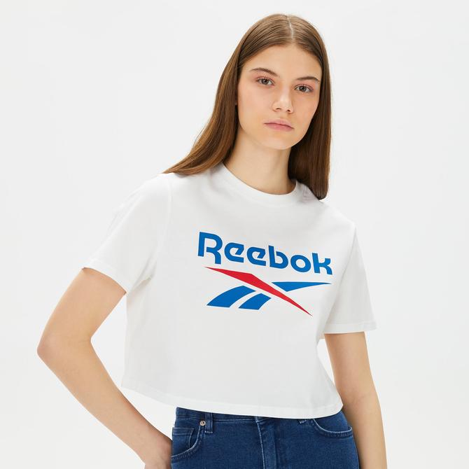  Reebok Id Kadın Beyaz Crop T-Shirt