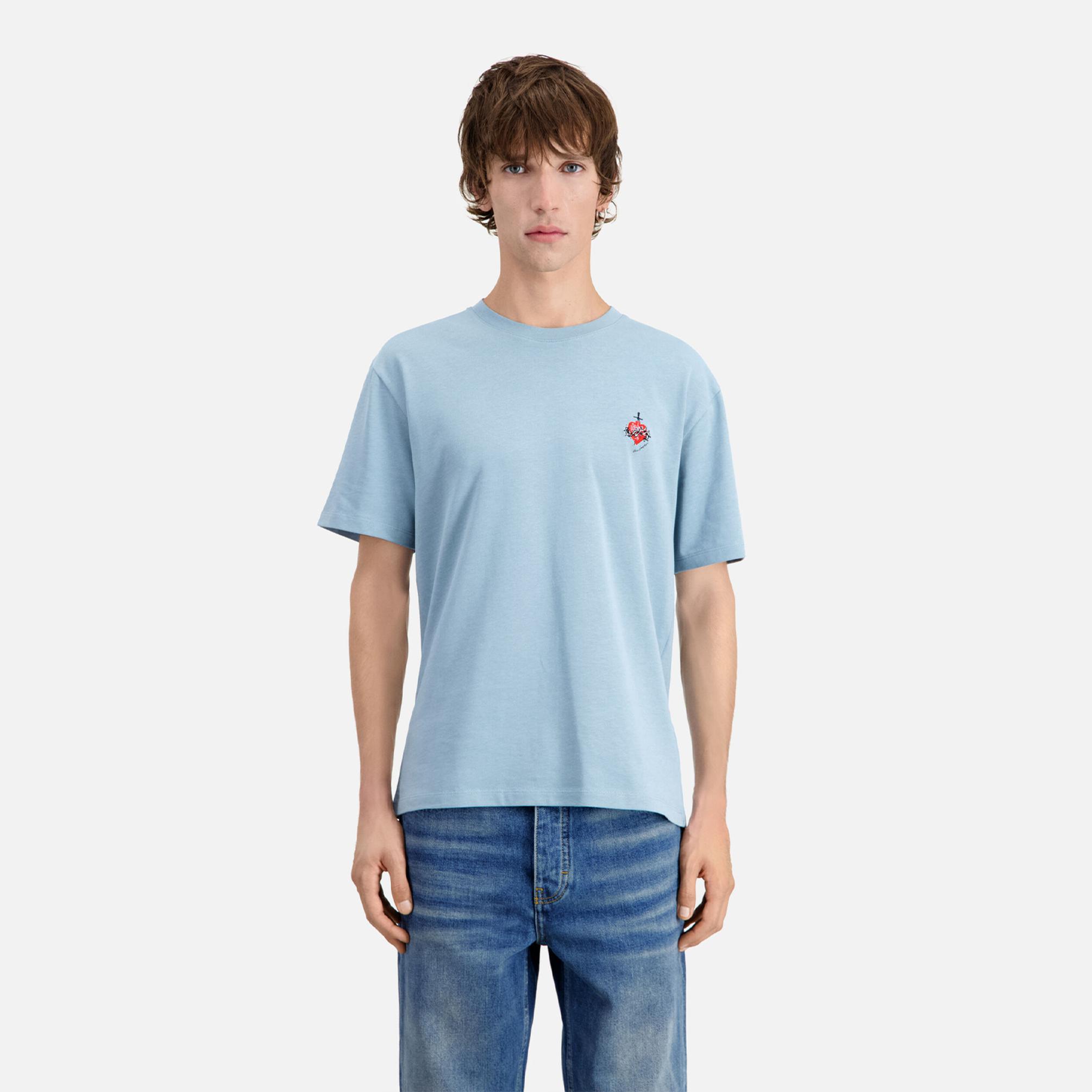  The Kooples Classics Erkek Mavi T-Shirt