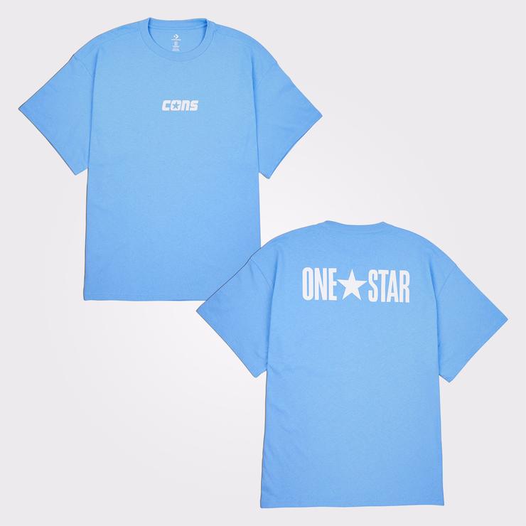 Converse One Star Erkek Mavi T-Shirt