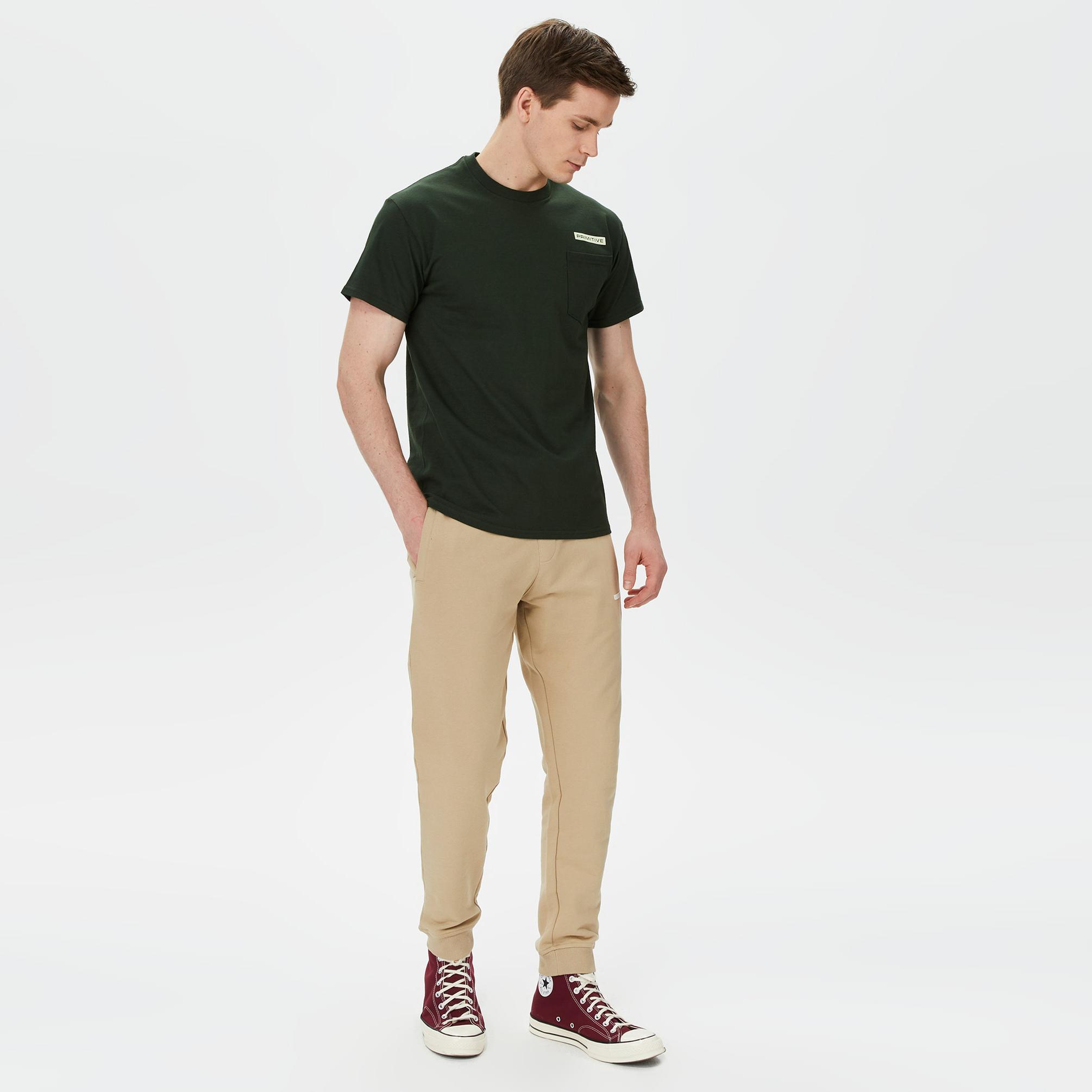  Primitive Cosmopolitan Pocket Erkek Yeşil T-Shirt