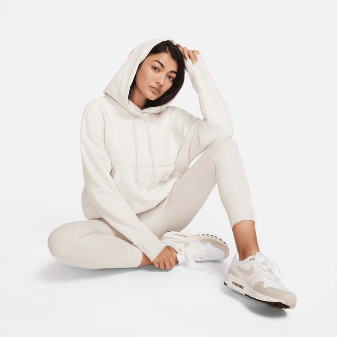  Nike Sportswear Phoenix Plush Sportswear Kadın Beyaz Hoodie