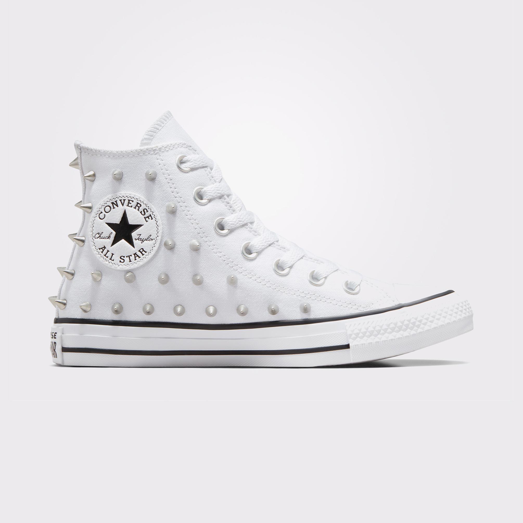  Converse Chuck Taylor All Star Studded Kadın Beyaz Sneaker