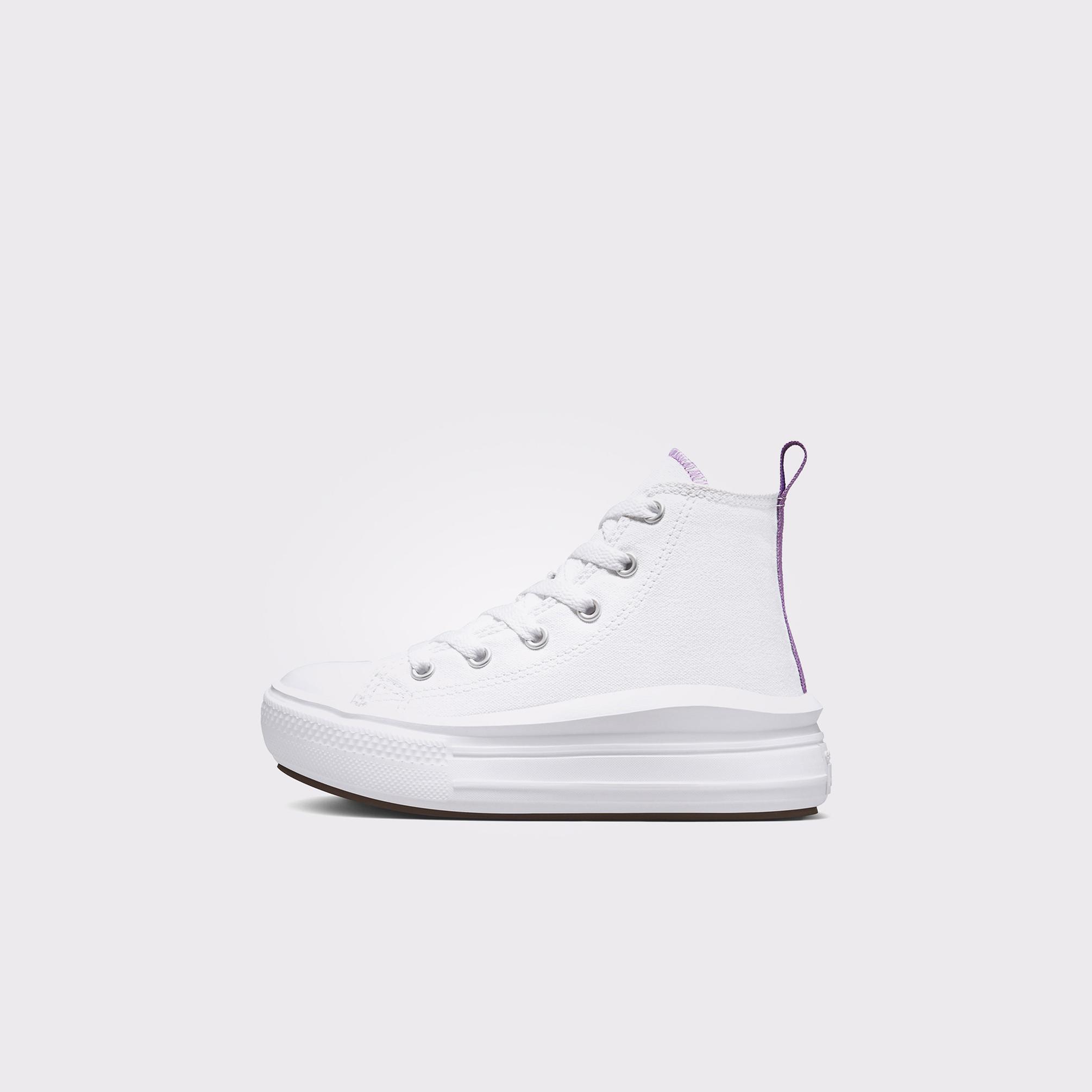  Converse Chuck Taylor All Star Move Platform Çocuk Beyaz Sneaker