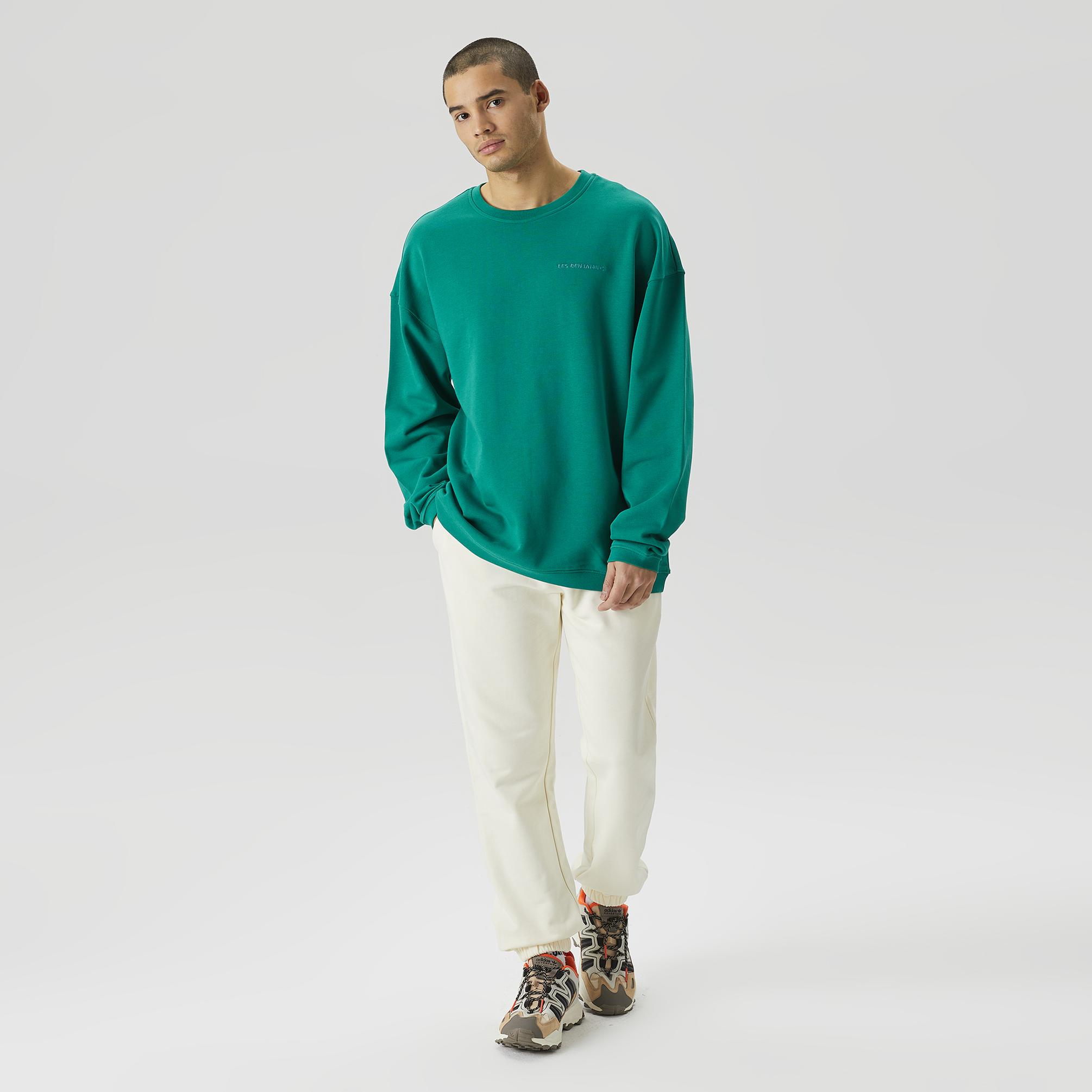  Les Benjamins Essentials Erkek Yeşil Sweatshirt