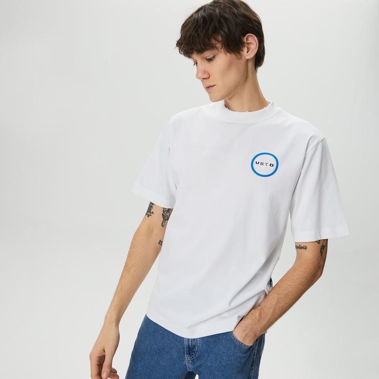 UNITED4 Classic Erkek Beyaz T-Shirt