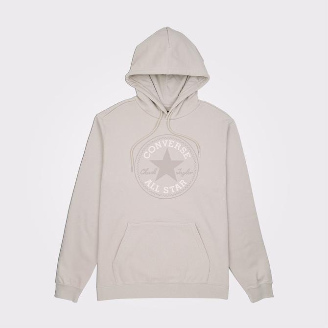  Converse Converse Go-To All Star Patch Standard-Fit Pullover Unisex Bej Hoodie