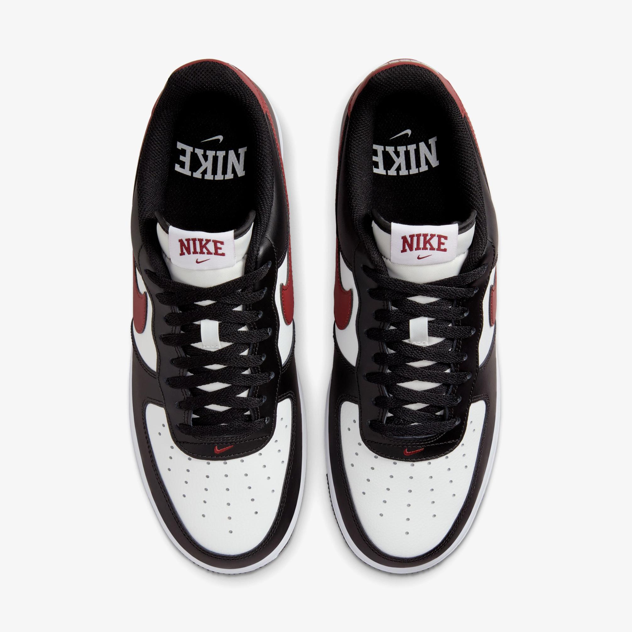  Nike Air Force 1 07 Sportswear Erkek Siyah/Kırmızı Spor Ayakkabı