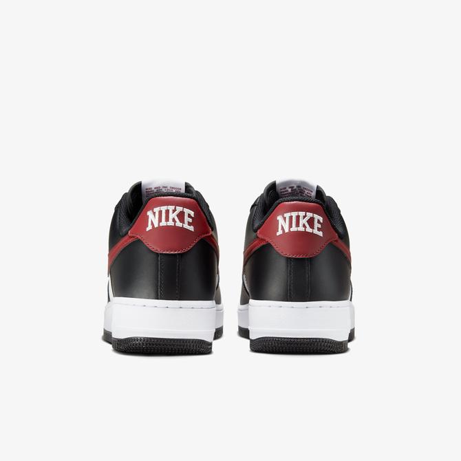  Nike Air Force 1 07 Sportswear Erkek Siyah/Kırmızı Spor Ayakkabı
