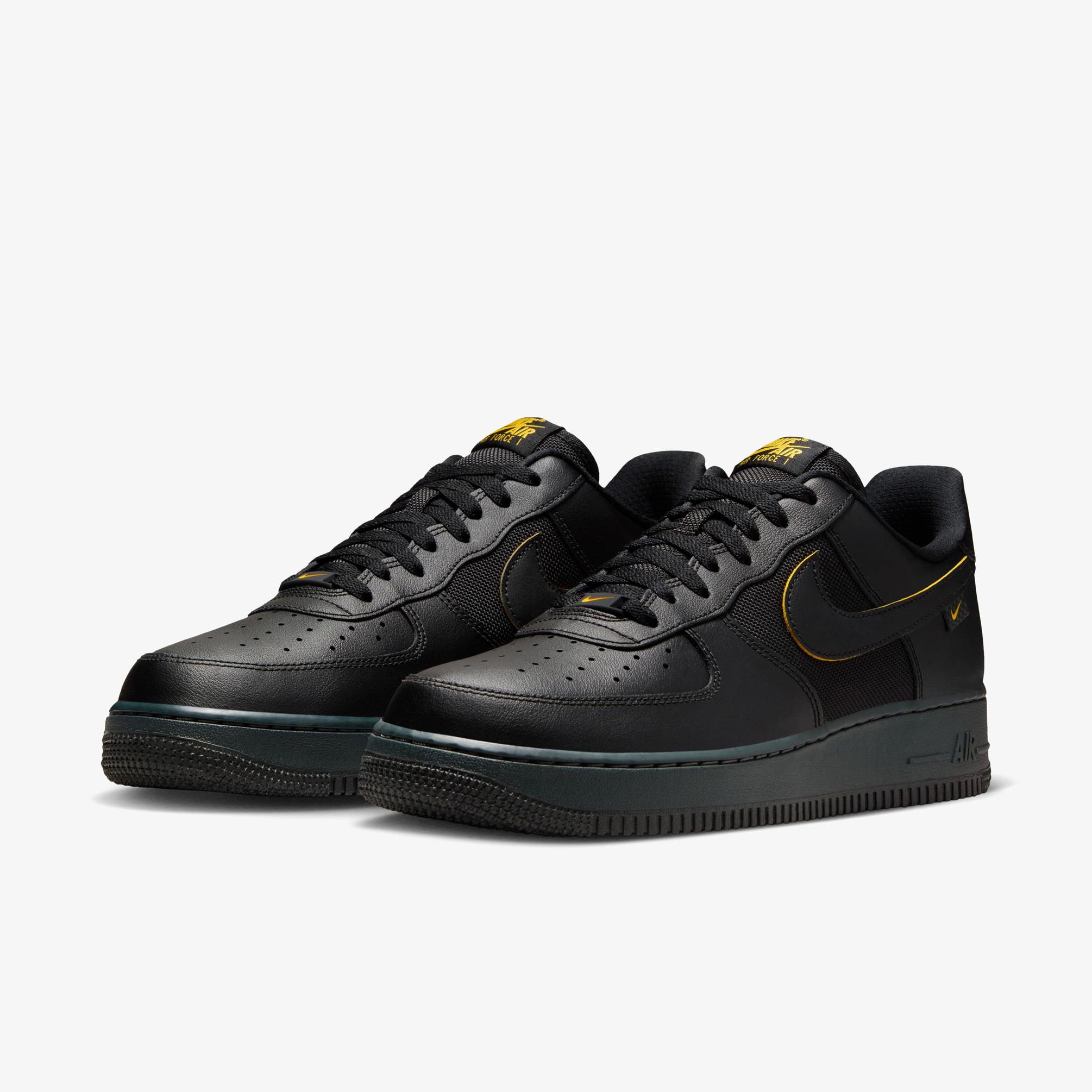  Nike Air Force 1 Low Adapts For Autumn Erkek Siyah Sneaker