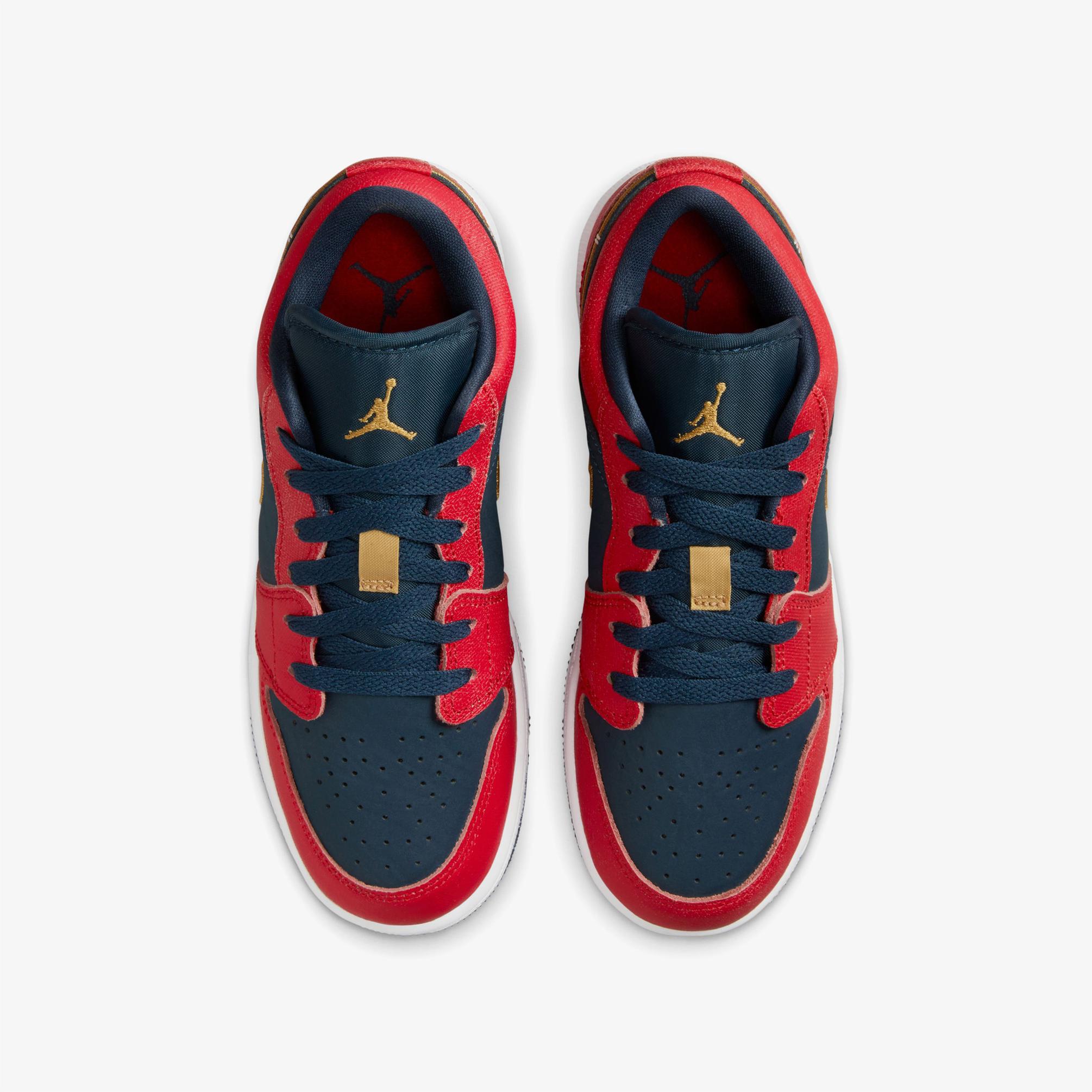  Jordan Air Jordan 1 Low Kadın Kırmızı Spor Ayakkabı