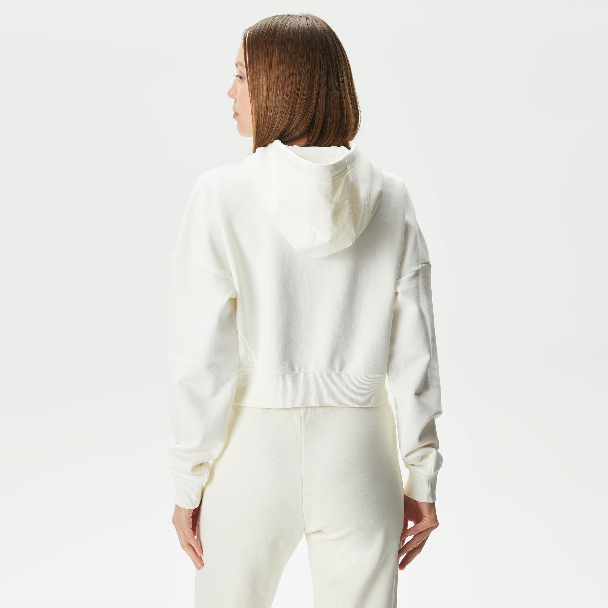  UNITED4 Classic Kadın Beyaz Sweatshirt