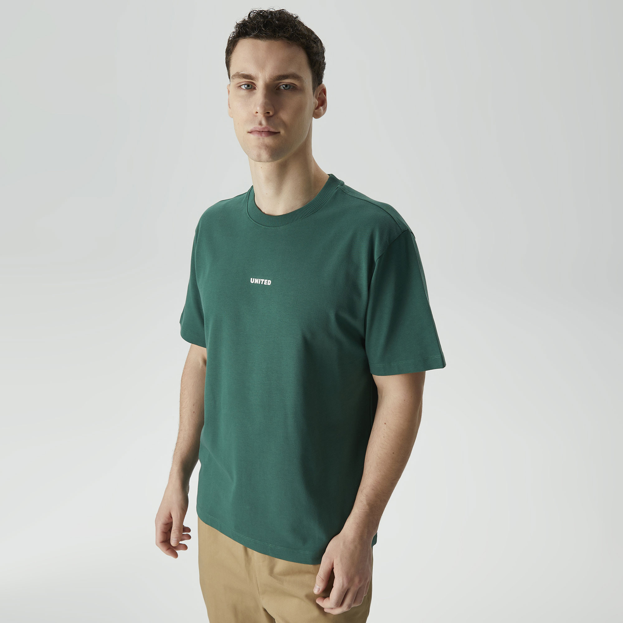 UNITED4 Classic Erkek Yeşil T-Shirt