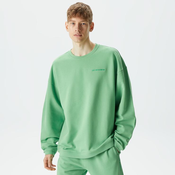 Les Benjamins Essential 305 Erkek Yeşil Sweatshirt