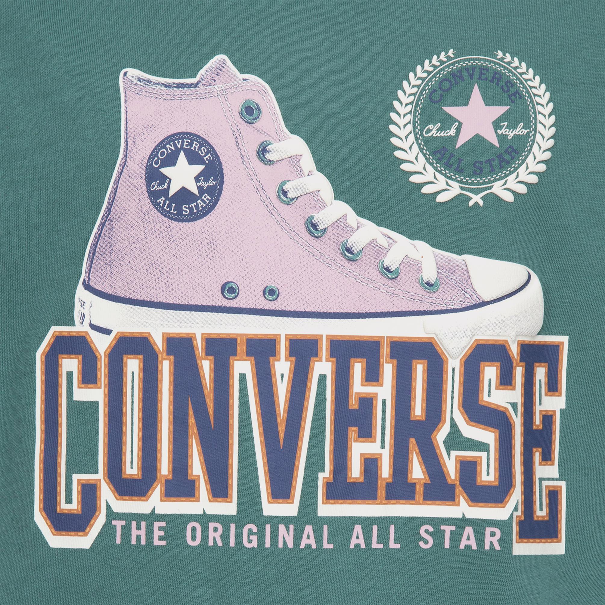  Converse Script Sneaker Organic Jersey Çocuk Siyah T-Shirt