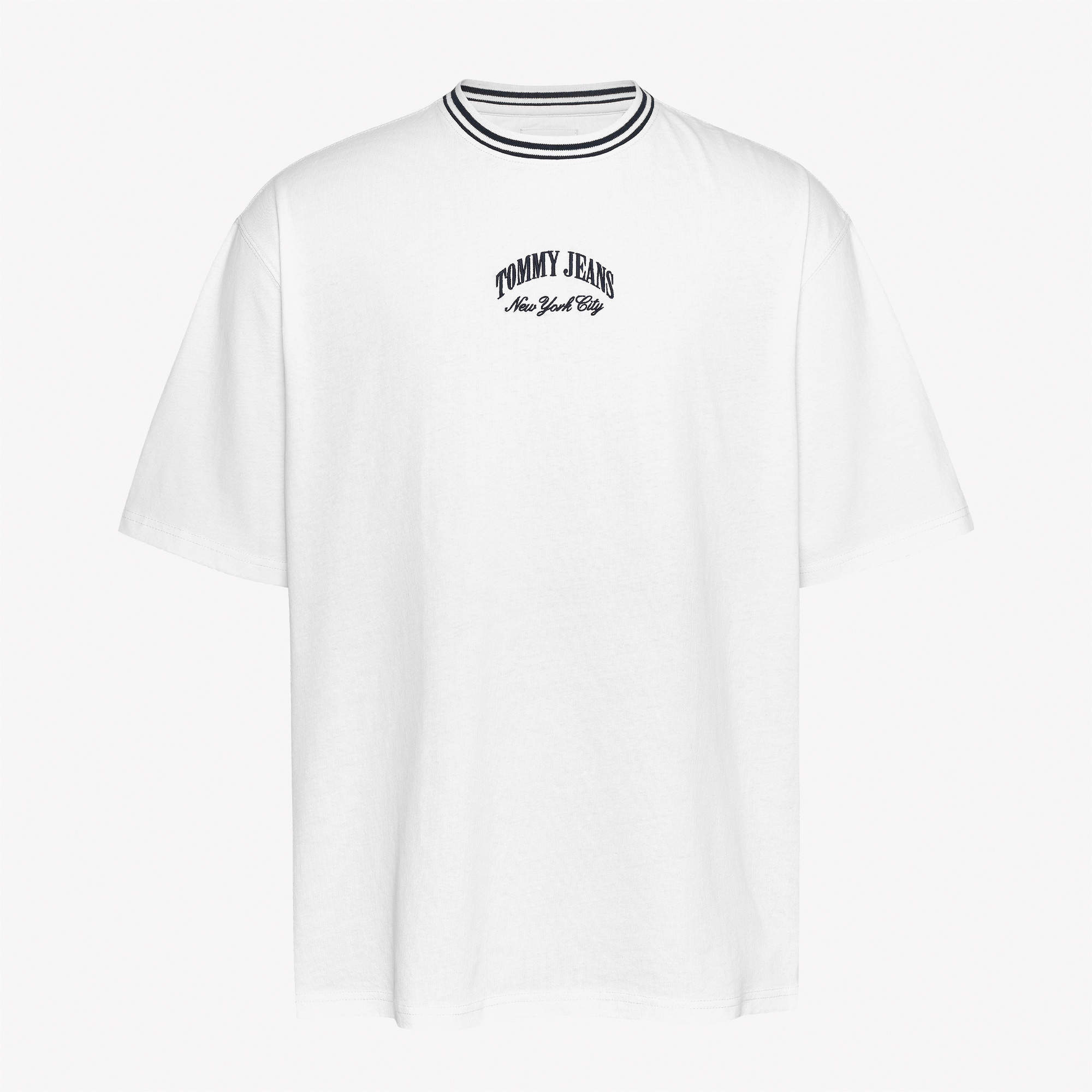 Tommy Jeans Ovz Tipping Erkek Beyaz T-Shirt