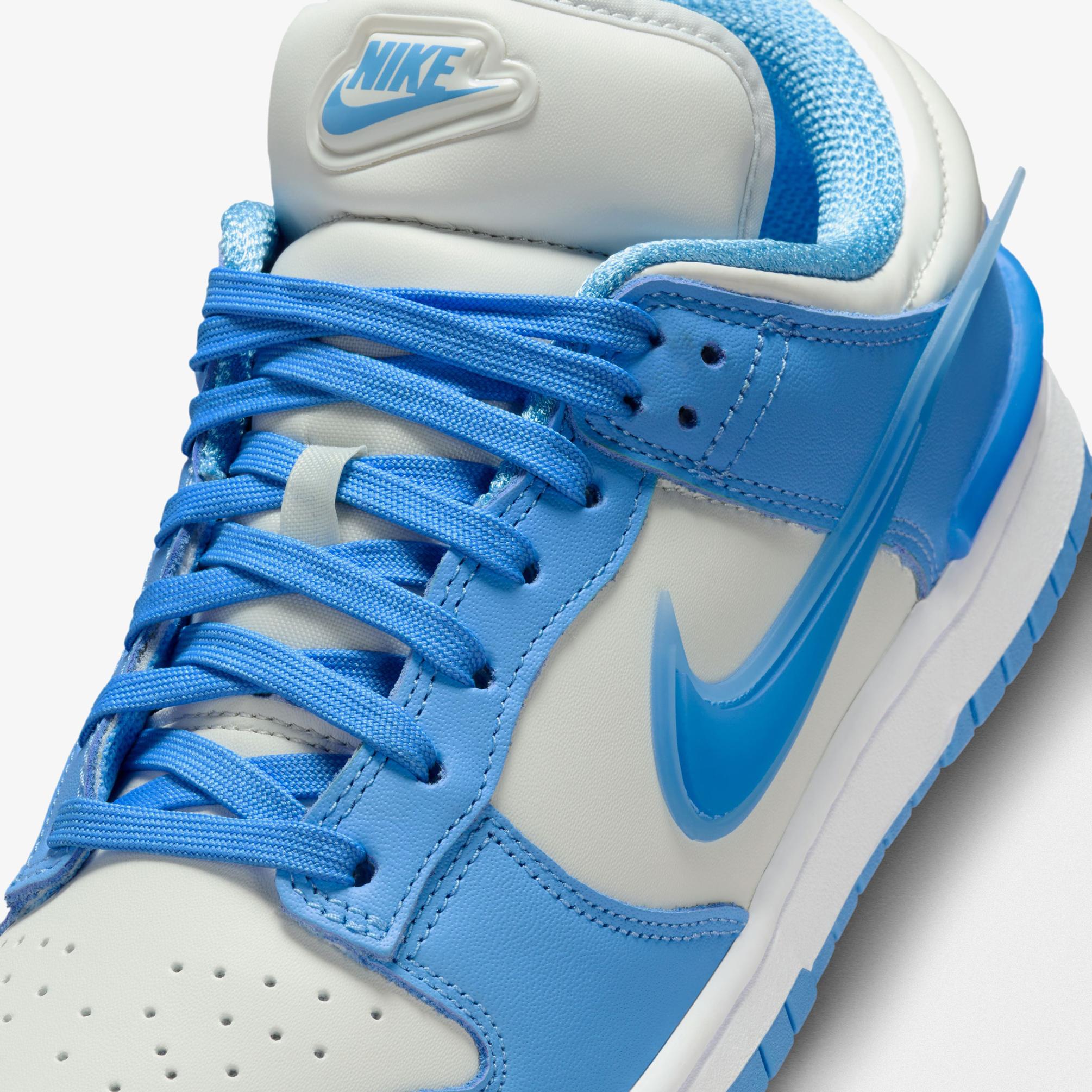  Nike Dunk Low Twist Sportswear Kadın Beyaz/Mavi Spor Ayakkabı