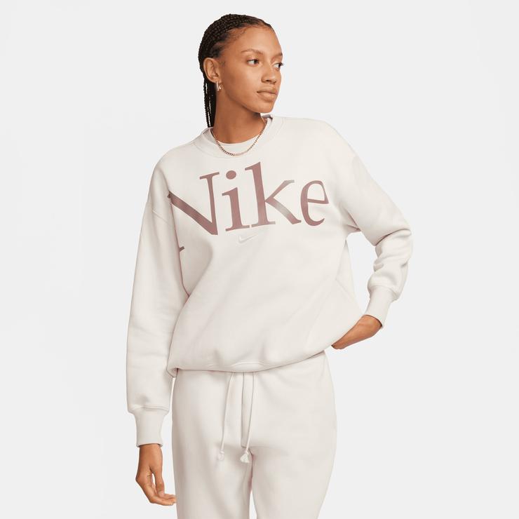 Nike Sportswear Phoenix Fleece Kadın Krem Sweatshirt
