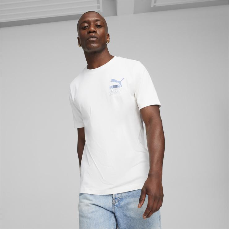 Puma Brand Love Graphic Erkek Beyaz T-Shirt