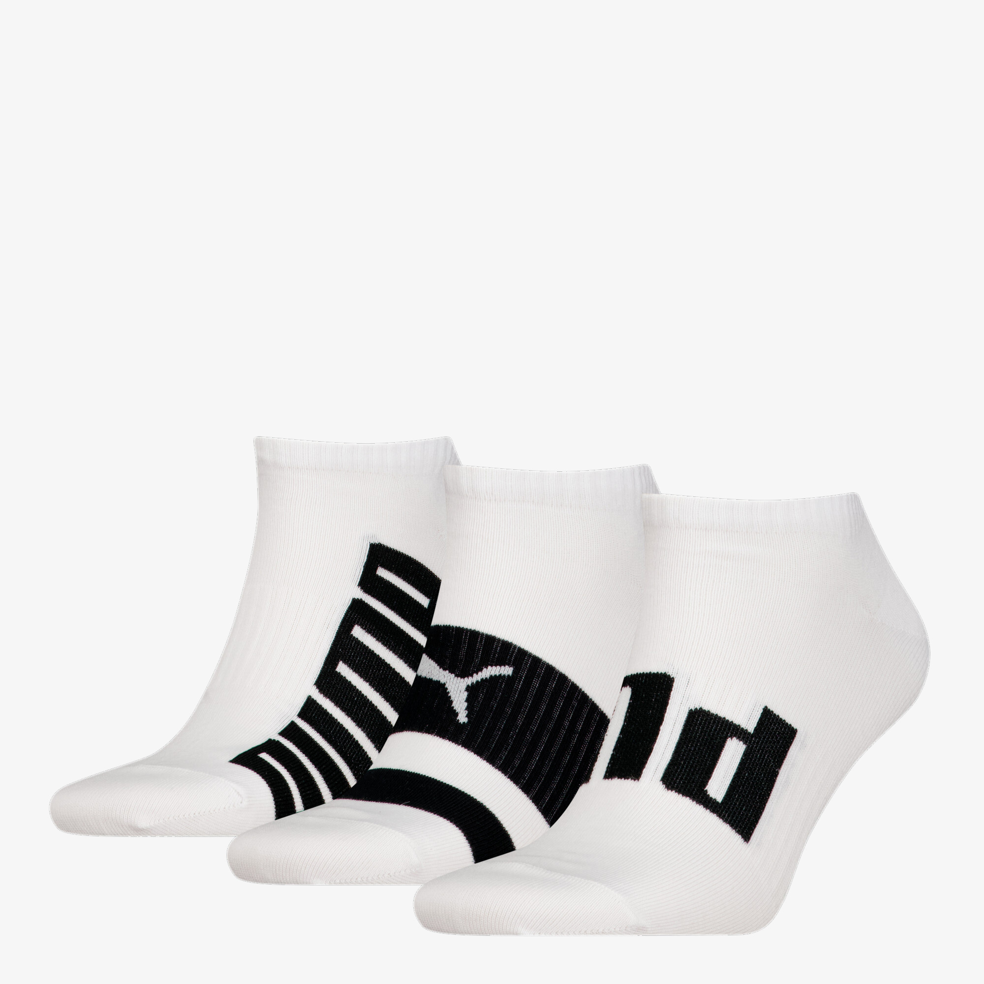 Puma Big Logo Sneaker 3'lü Unisex Beyaz Çorap